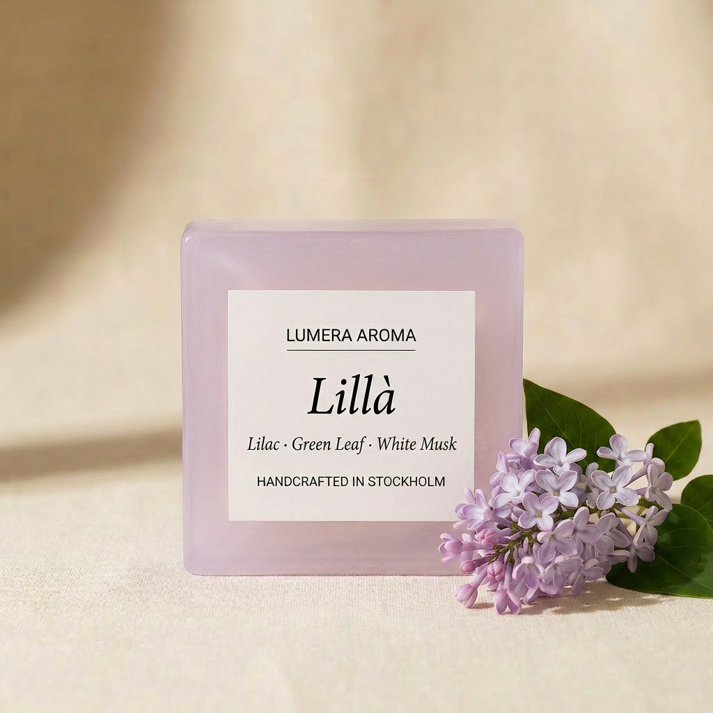 Lillà tvål från Lumera Aroma